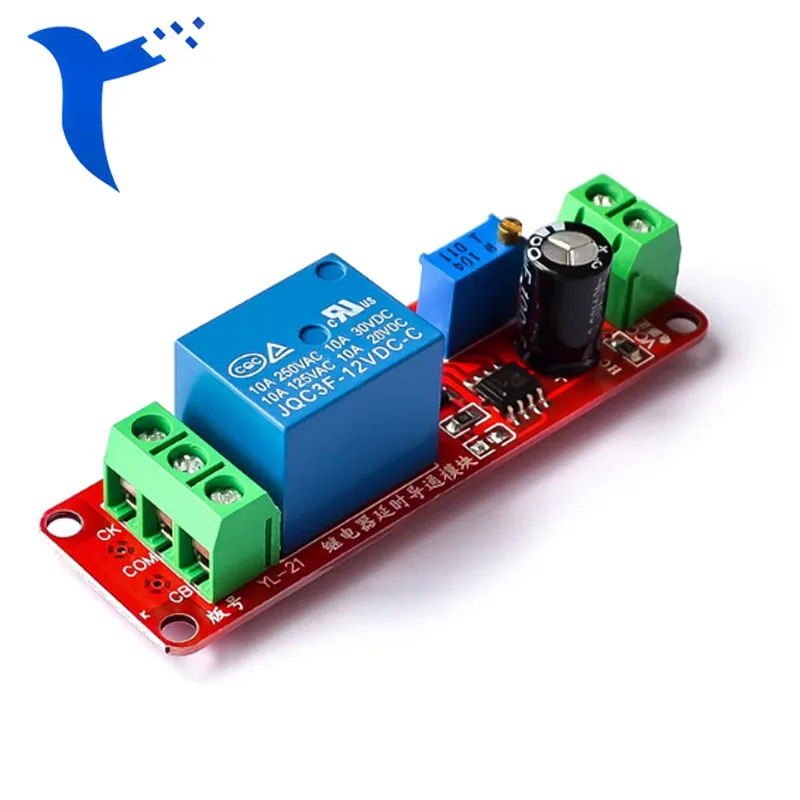 NE555 delay module monostable switch relay delay on/off switch (12V) automotive electrical delay