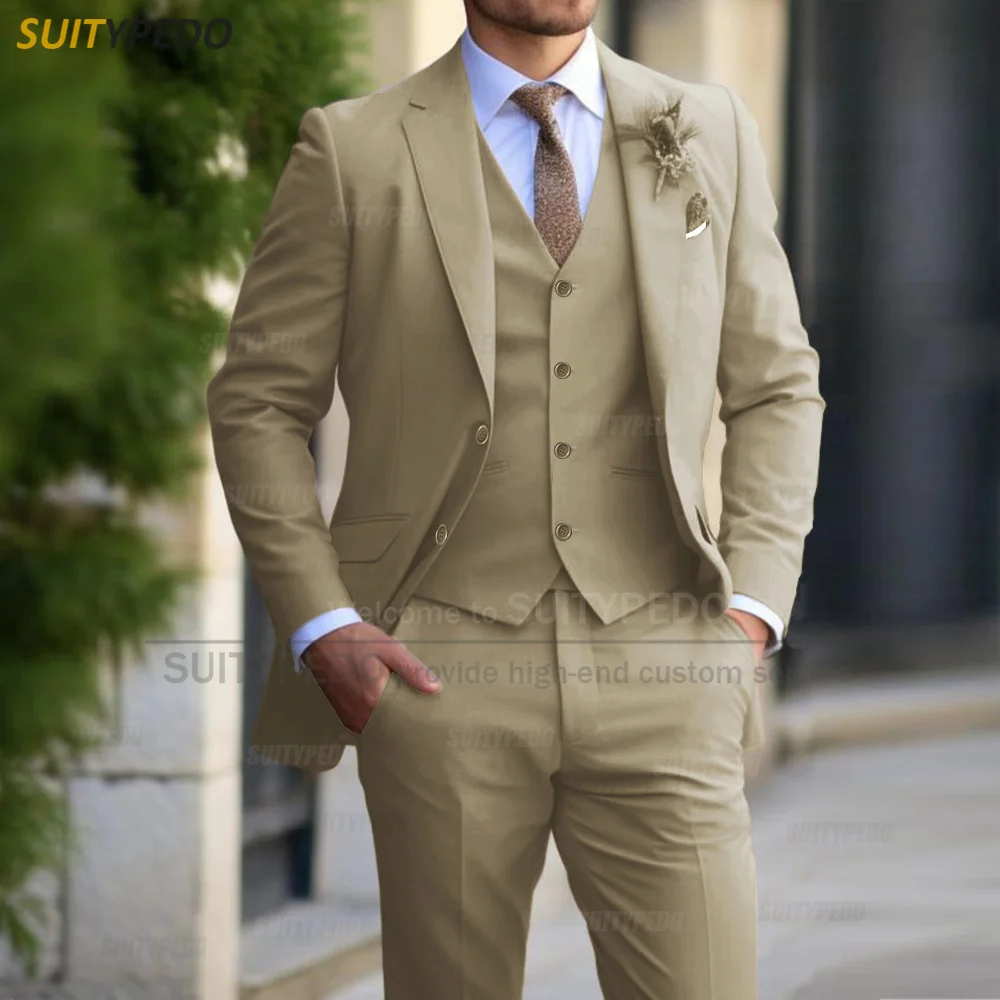Formal Banquet Business Suit Sets For Men Wedding Party Grooms Elegant Outfits Fashion Prom Slim Fit Blazer Vest Pants 3 Pieces 8 S26a94352b185484f9cab081d854037b2H