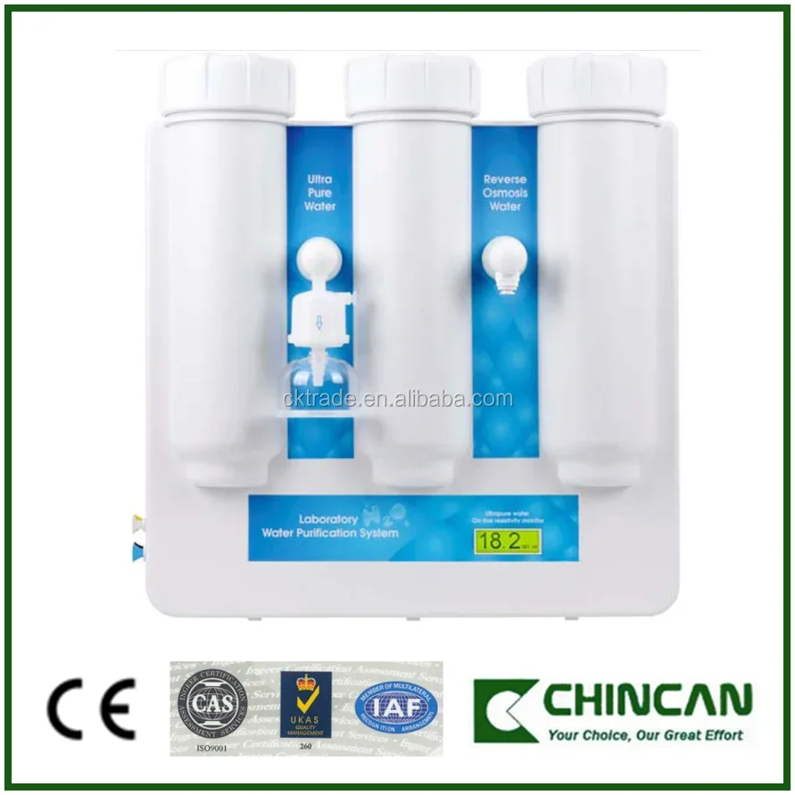 Smart-D series Dionized, Ultra Pure Water Purification System for Lab Use (Distilled water inlet)