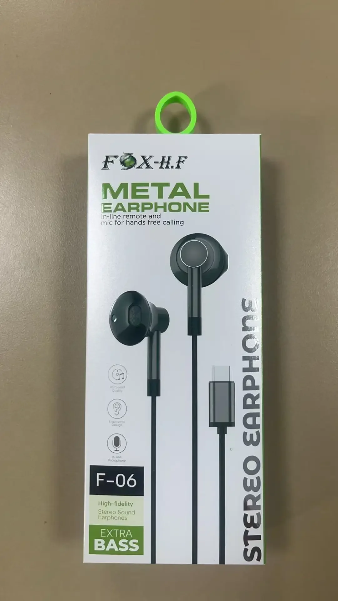 F-06 Universal TPY-C Jack Headset Cable for All Mobile Phones High-Quality Audio Earphone Line