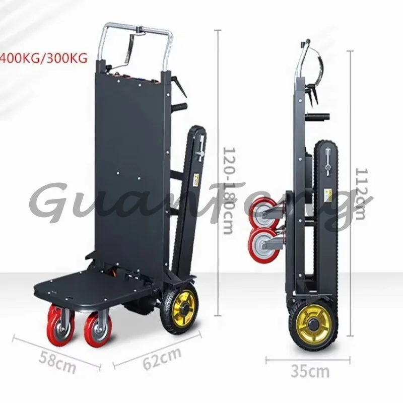 400kg steel electric folding manual ladder cart ladder