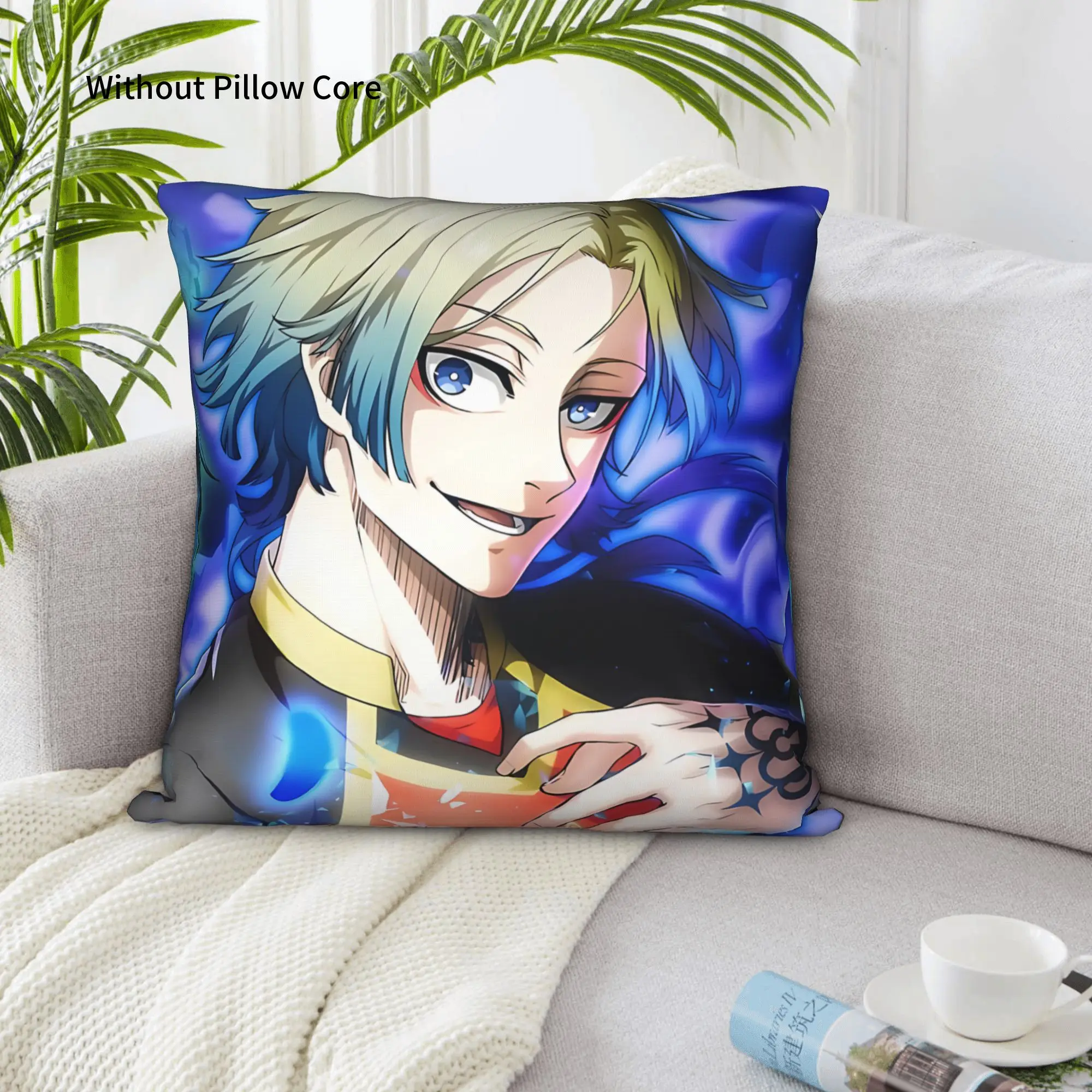 1PC Blue Lock Football Anime Pillow Case Home Decor Items Double-Sided Printing  Sofa Cushion Bedroom Bedside Pillow