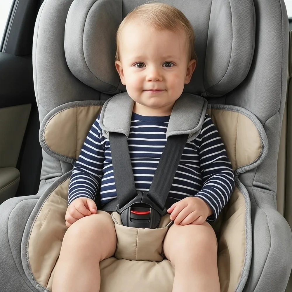 3 Layer Waterproof Infant Safety Seat Diaper Pad Anti-Slip Easy Clean Kids Stroller Mat Portable Skin-Friendly