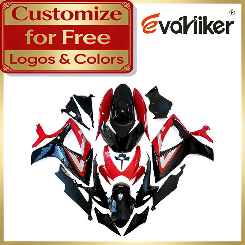 

ABS Motorcycle Fairing Kit For Suzuki GSXR600 2006 2007 K6 red black GSXR750 06 07 Injection Molded Customizable Colors