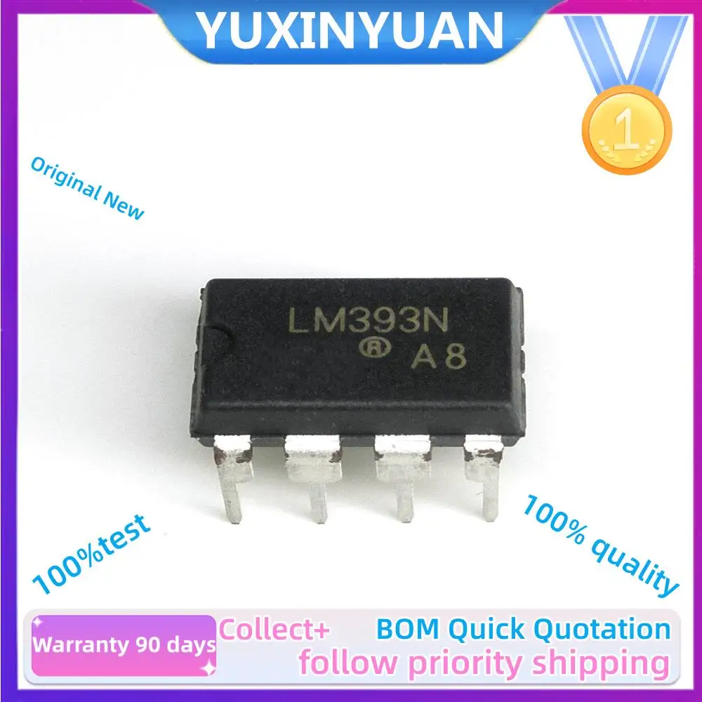 20pcs/lot 100%NEw Original LM393P LM393N LM393 DIP8 YUXINYUAN IC In Stock 100%test