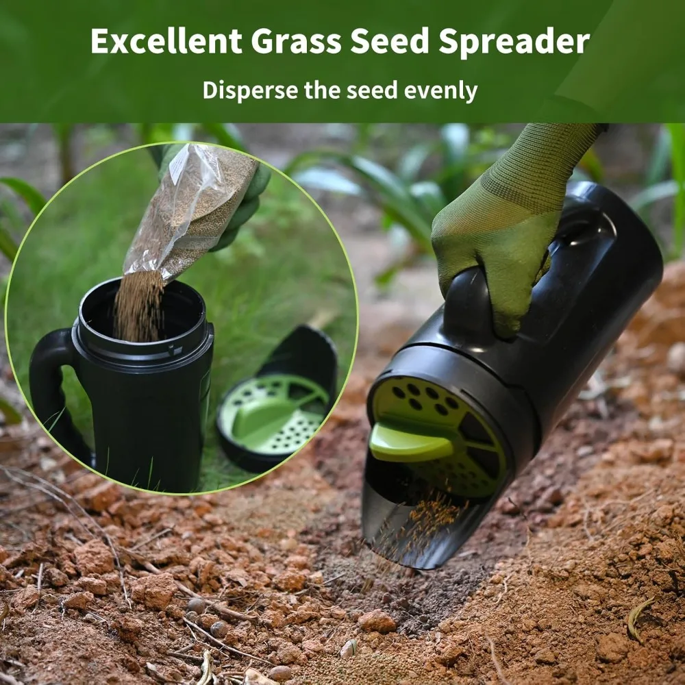 Sower Machine Manual 2.5L Adjustment Multiple Modes Seeding Machine Multifunction Used for Sowing Seeds or Spreading Salt