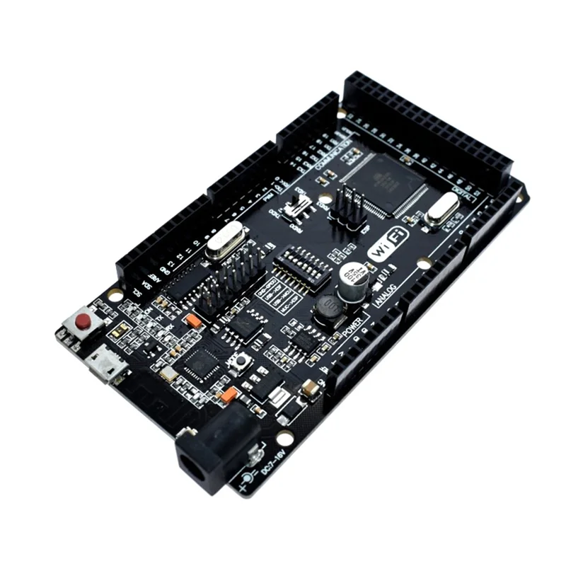 

New!!WIFI R3 ATMEGA2560 + ESP8266 (32MB Memory) Development Board USB-TTL CH340G With 30Cm Blue Micro-Cable