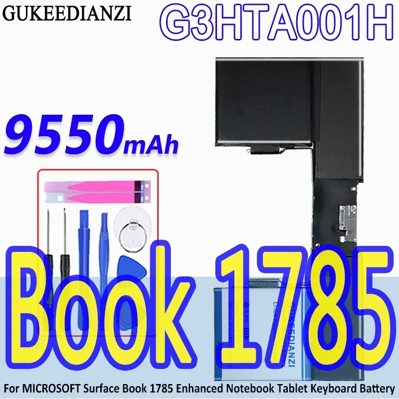 

Аккумулятор GUKEEDIANZI большой емкости G3HTA001H 9550 мАч для Microsoft Surface Book Enhanced Notebook Tablet 1785, аккумуляторы для клавиатуры