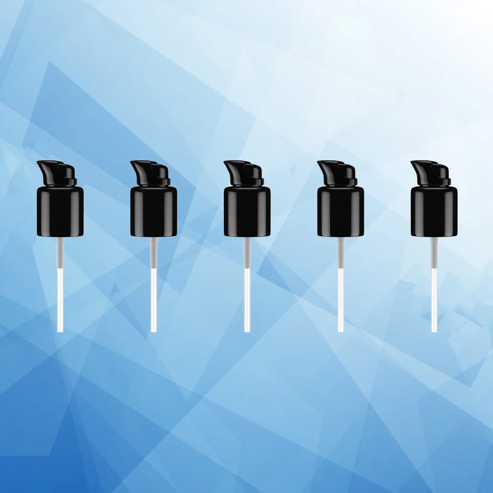 5 pz Teste Pompa Per Lozione Calibro 20 45 Millimetri Nero Pompa di Emulsione Dispenser Per Crema Bottiglia di Sapone Accessori Presse Pompe di Ricambio