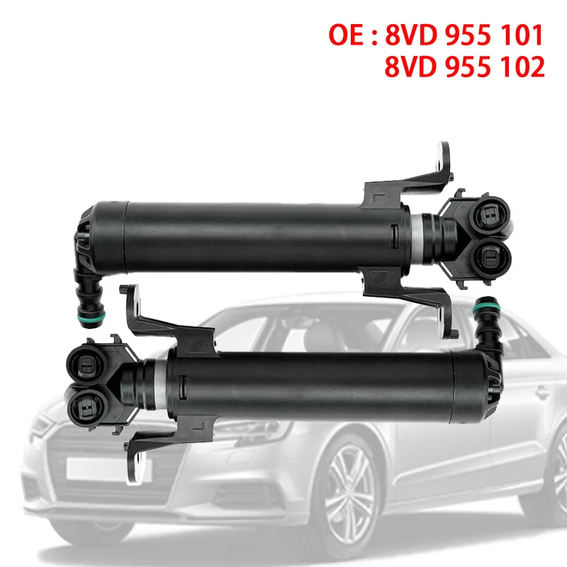 

OE 8VD955101 8VD955102 Left Right Headlight Washer Lift Cylinder Spray Nozzle Jet for Audi A3 2013-2016 RS3 2016 8VD 955 101
