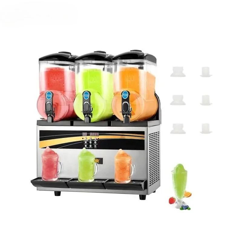 Máquina inteligente painel de controle led dispensador de bebidas espremedor de bebidas granização smoothie