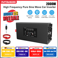 DATOUBOSS DN03 12V 24V Portable Car Inverter Rated Power 2000W Peak Power 4000W High Frequency Pure Sine Wave Inverter For RV