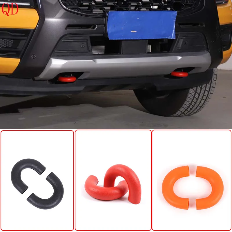 

For Ford Ranger 2023+ rubber red car front bumper trailer environmentally friendly protective cover car exterior accessories