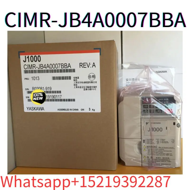 

Brand New Original Frequency converter J1000 series CIMR-JB4A0007BBA 2.2KW