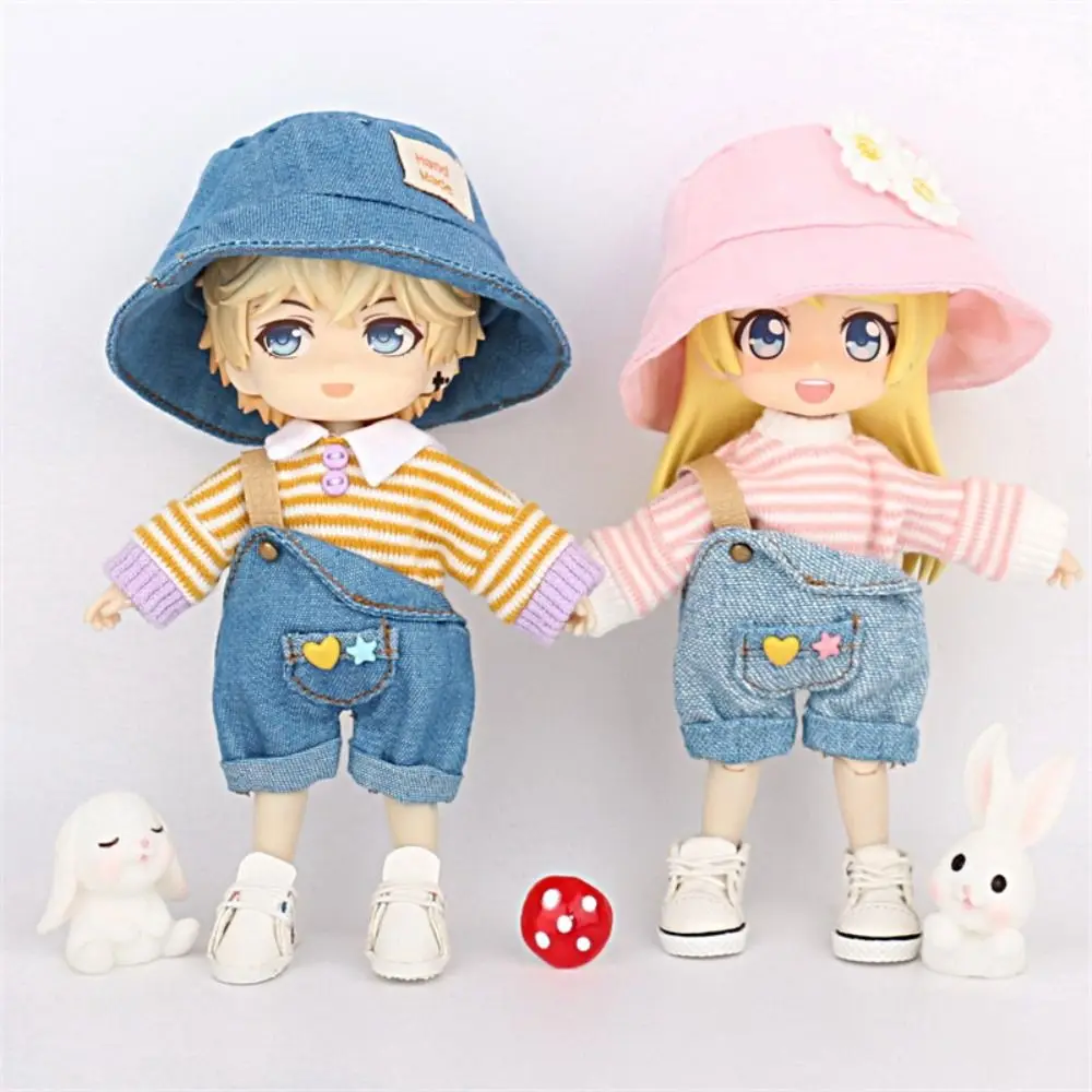 Fashion Miniature Hat For OB11 Dolls Accessories Cute Mini Bucket Hat Fisherman Hat for 1/12BJD Doll Clothes Decoration