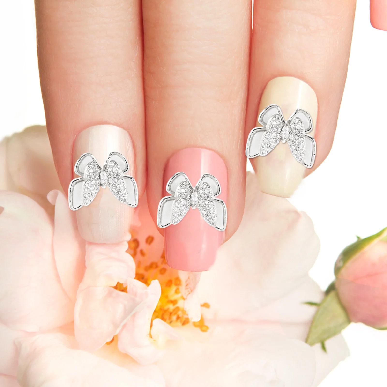 

5Pcs Nail Studs Beautiful Accessories DIY Manicure Jewelry Unique Design for Stage Night Out Nail Studs DIY Manicure Jewelry