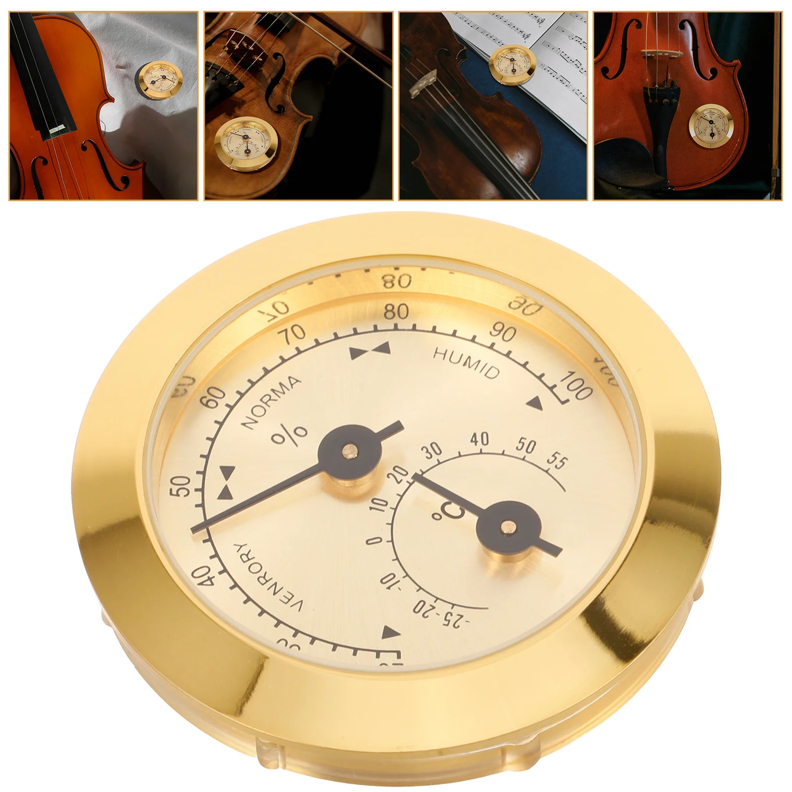 

Hygrometer for Violin Case Mini Moisture Meter Smooth Design Suitable for Acoustic Guitar and Musical Instruments Protection