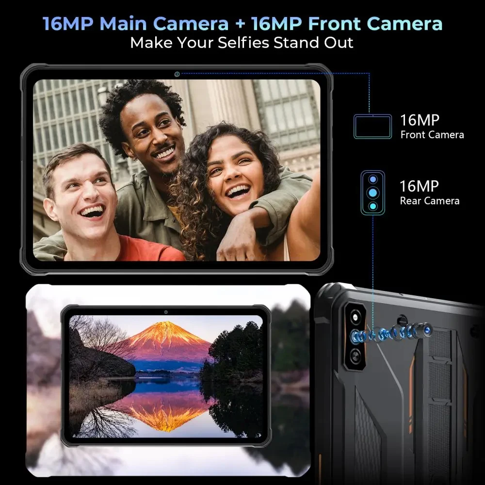 Global HOTWAV Tab R7 Rugged Tablet 15600mAh Battery 6GB 256GB Smart Pad OTG Reverse Charge 16MP 10.1 Inch HD+ Tablets PC Android