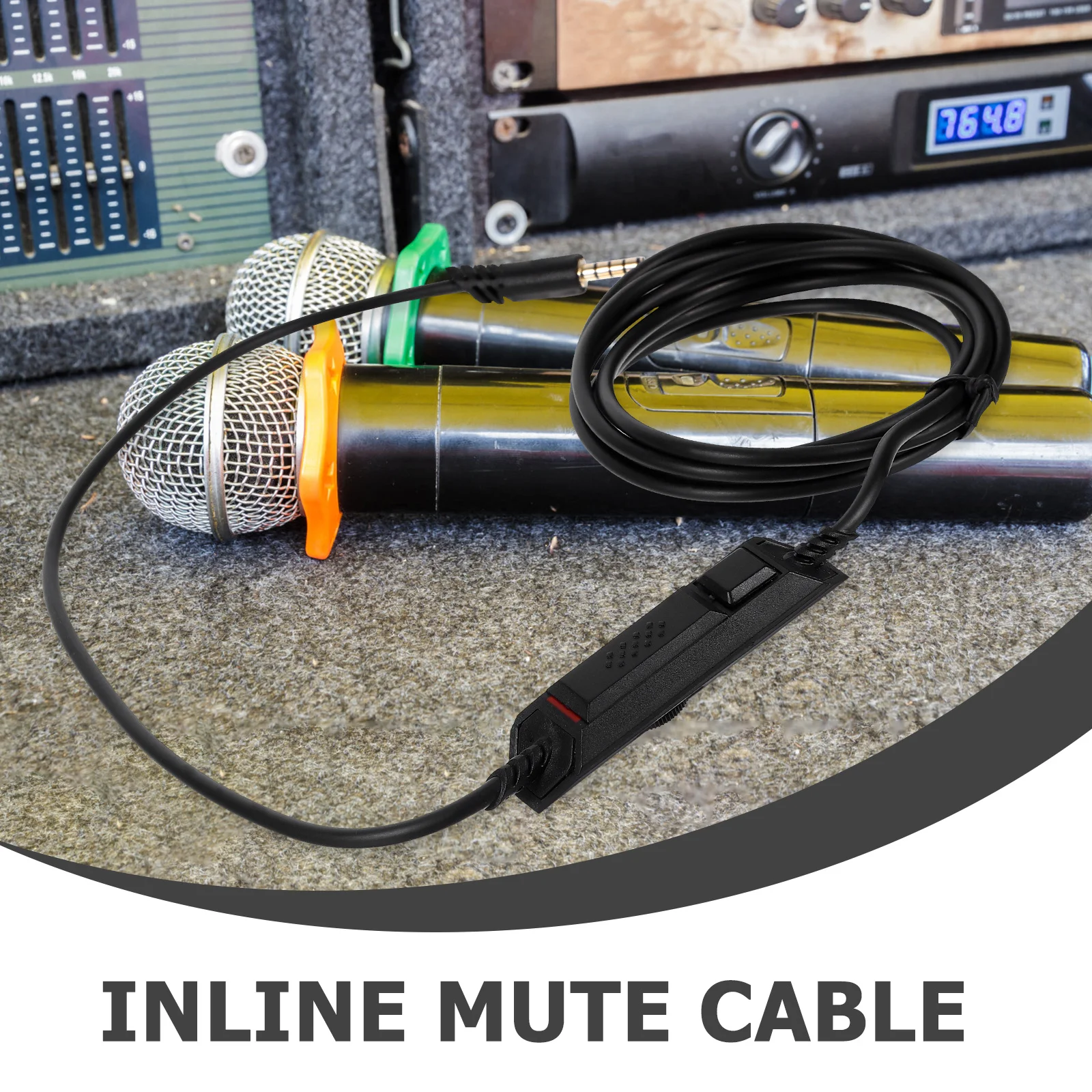 

Gaming Headset Audio Cable Replacement 2m Inline Mute Cord Compatible A40 Game Console Accessory Inline Mute Cable