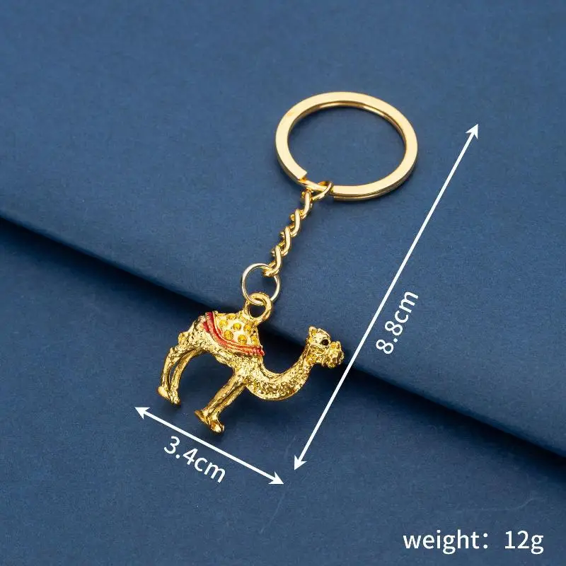 Neuer Metall-3D-Kamel-Schlüsselanhänger Dubai Kamel-Anhänger Schlüsselkette Auto-Schlüsselring Zubehör Touristen-Souvenir Schmuck – Detail 8