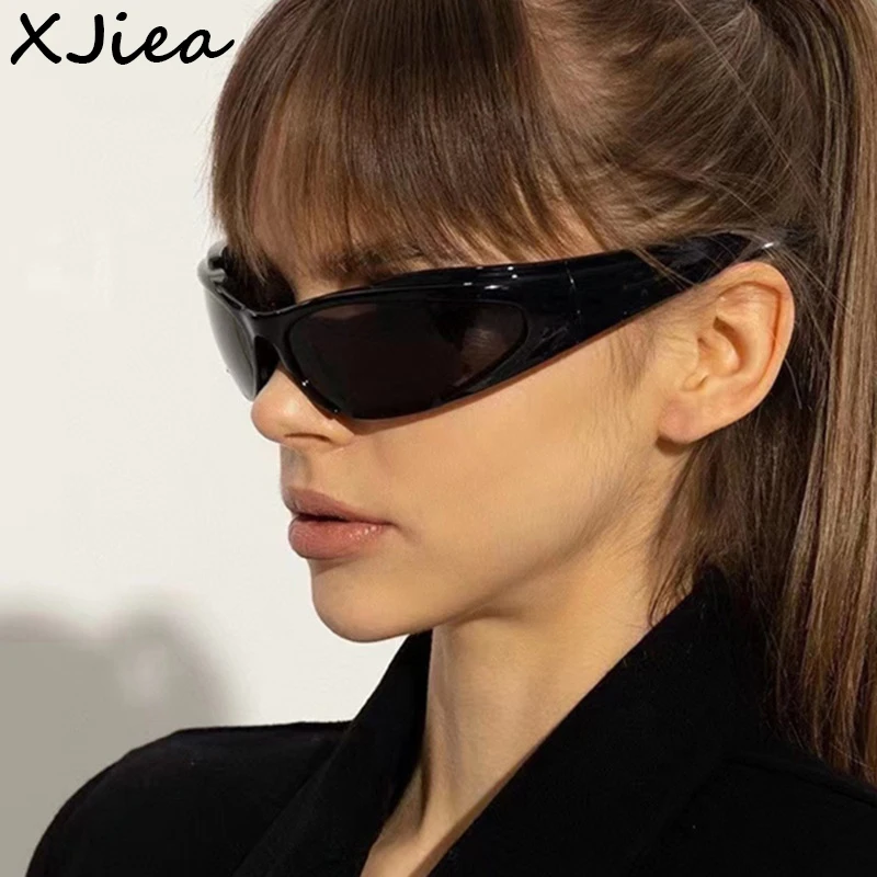 Y2k okulary przeciwsłoneczne dla kobiet w stylu Vintage Punk męskie okulary przeciwsłoneczne Retro owalne soczewki lustrzane okulary kolarstwo na świeżym powietrzu gogle UV400