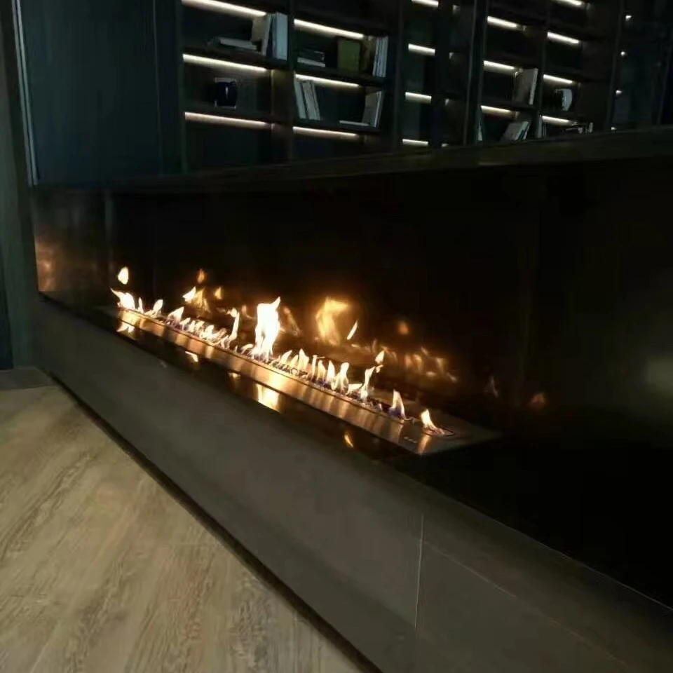 tuya wifi bio kamin bio ethanol burner electric bioethanol automatic fireplace
