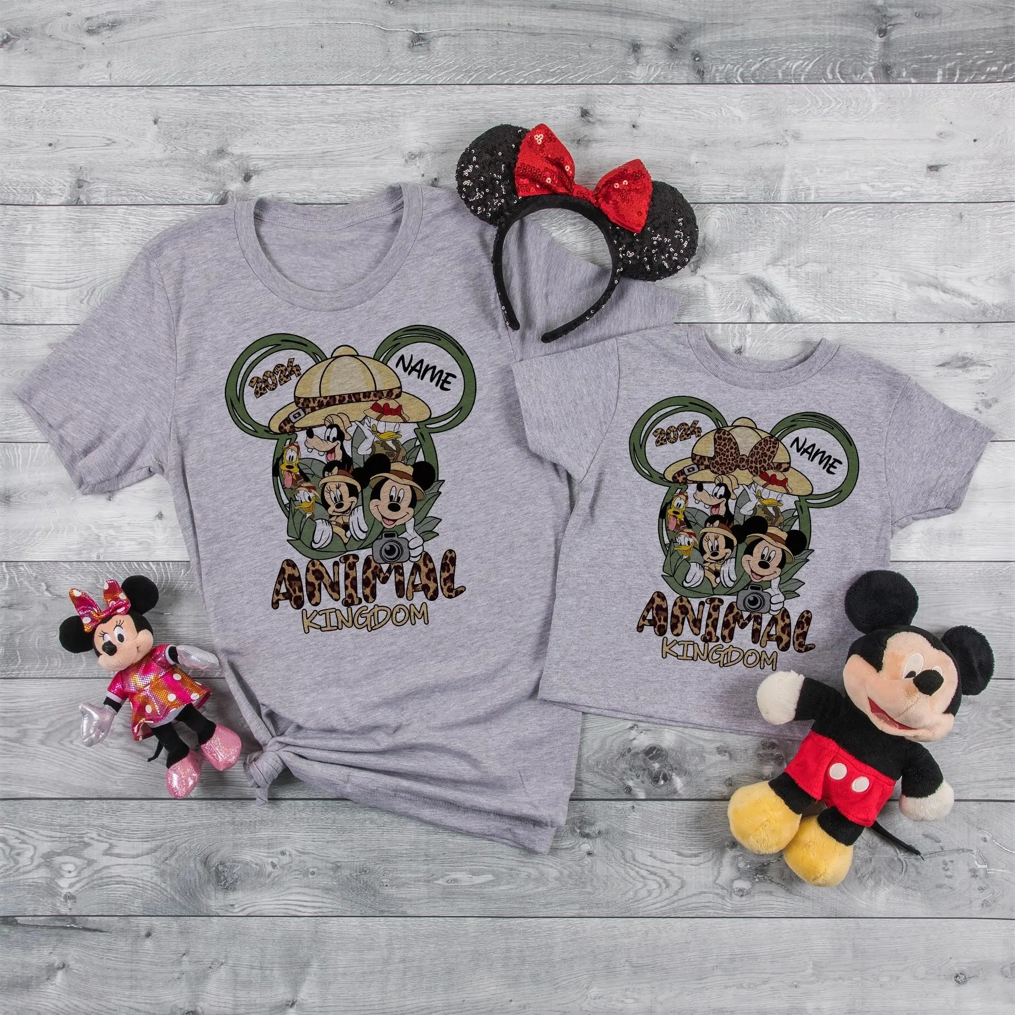 الصيف الخريف ديزني مملكة الحيوان القمم مملكة الحيوان مخصص الحيوان المملكة الأسرة القمصان مملكة الحيوان مطابقة ثلاثية الأبعاد تي شيرت #4