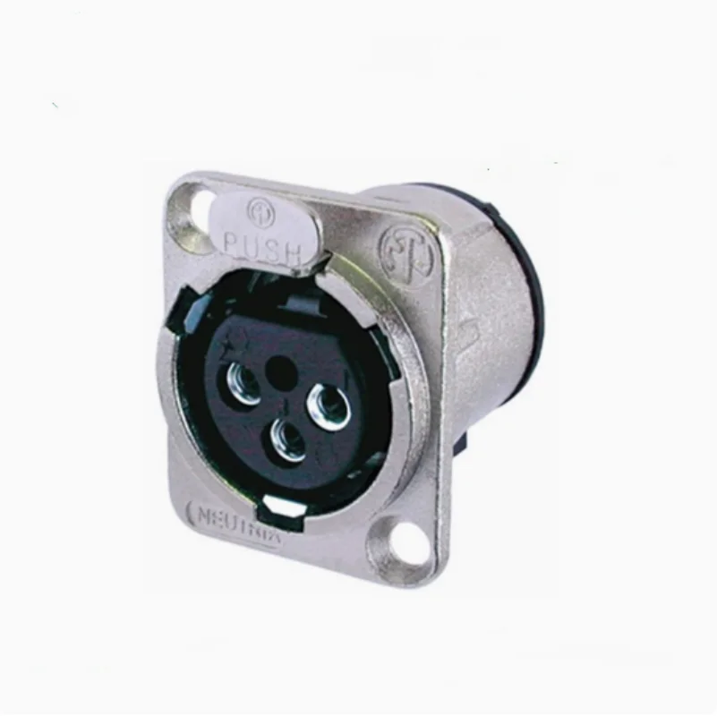 

2pcs NC3FD-V connector Silver plated three core XLR female seat FM266 original imported balance head detachable