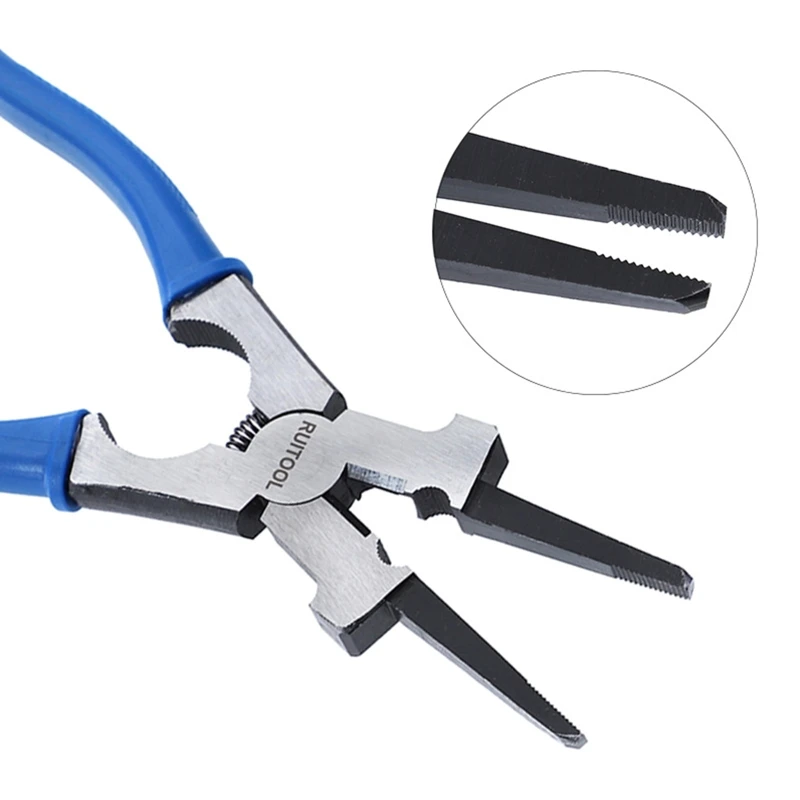 Multipurpose MIG Welding Pliers Flat Mouth Pincers Wire Cutting Spring Loaded Insulated Handle Hand Tools DropShipping