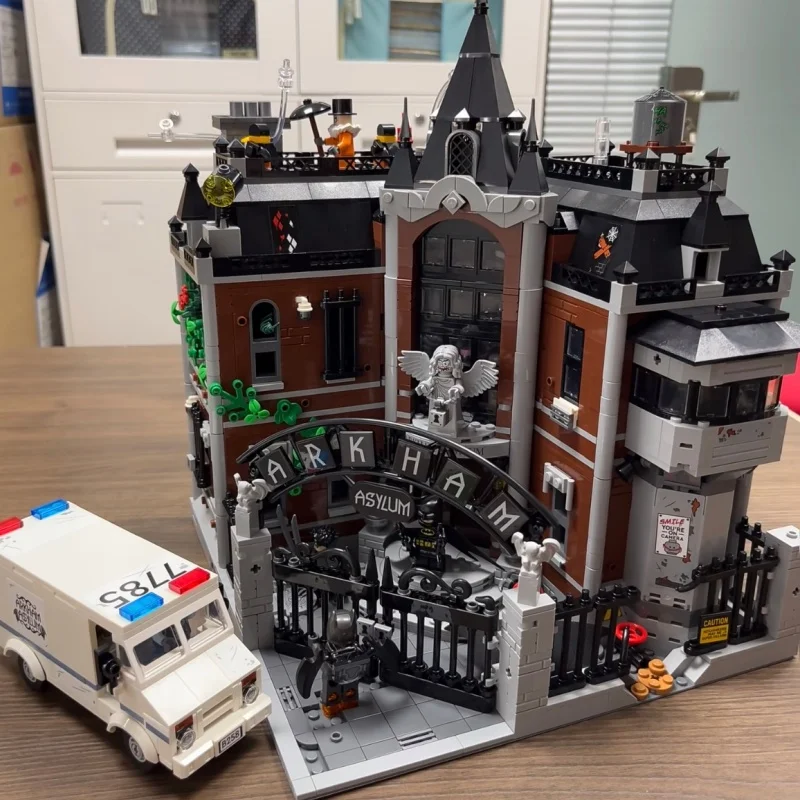 2953 stücke Modulare Arkham Modell Bausteine Ziegel Krankenhaus Architektur Zusammengebaut Diy Kreative Spielzeug Für Kinder Geschenke Dekoration