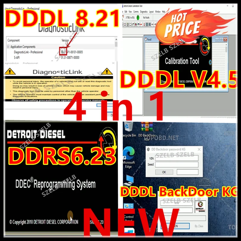 

NEW 2025 DDDL 8.21 SP3 Detroit Diesel Diagnostic Link[ Level 10+10+10]+ DDDL BackDoorKG + DRS 6.23 + DDCT v4.5 Calibration Tool