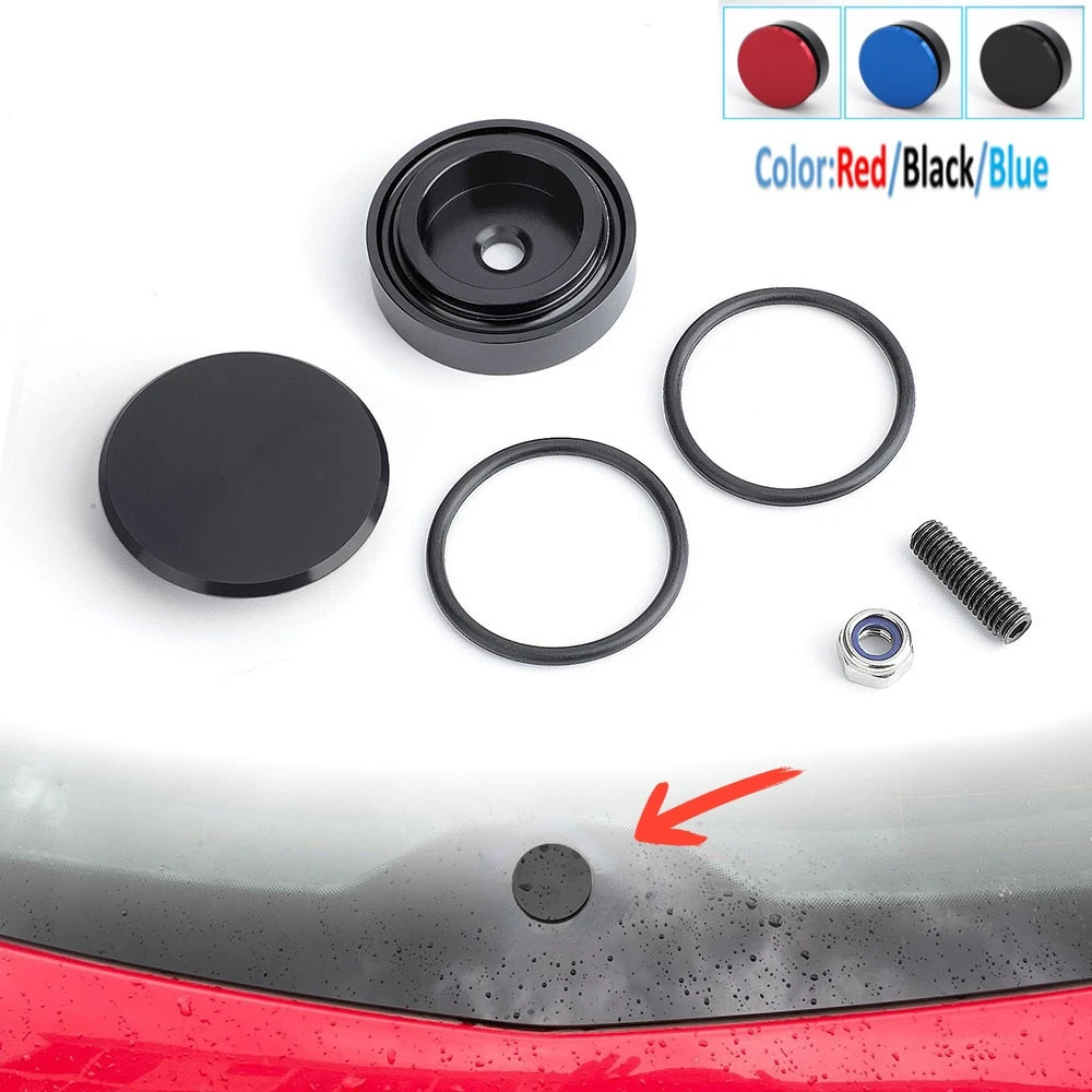 Aluminum Car Rear Wiper Delete Kit Plug Cap O-ring Universal for Honda ​Acura Integra Mazda VW Golf 6 Car Accessories