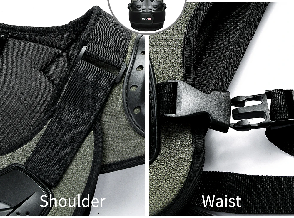WOSAWE Motorcycle Jackets Men's Breathable Jackets Motocross Enduro Racing Moto Chest Vest Equipment Clothes view 4