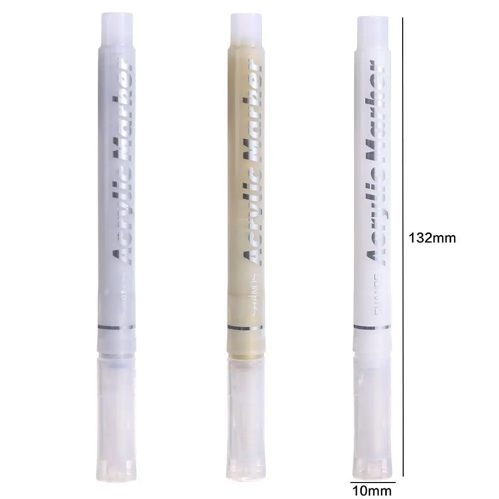 아카이벌 잉크 아트 마커 파인 라인 펜 젤 펜 하이 글로스 펜 0.8MM 화이트 잉크 화이트 페인팅 그래피티 펜 아티스트용