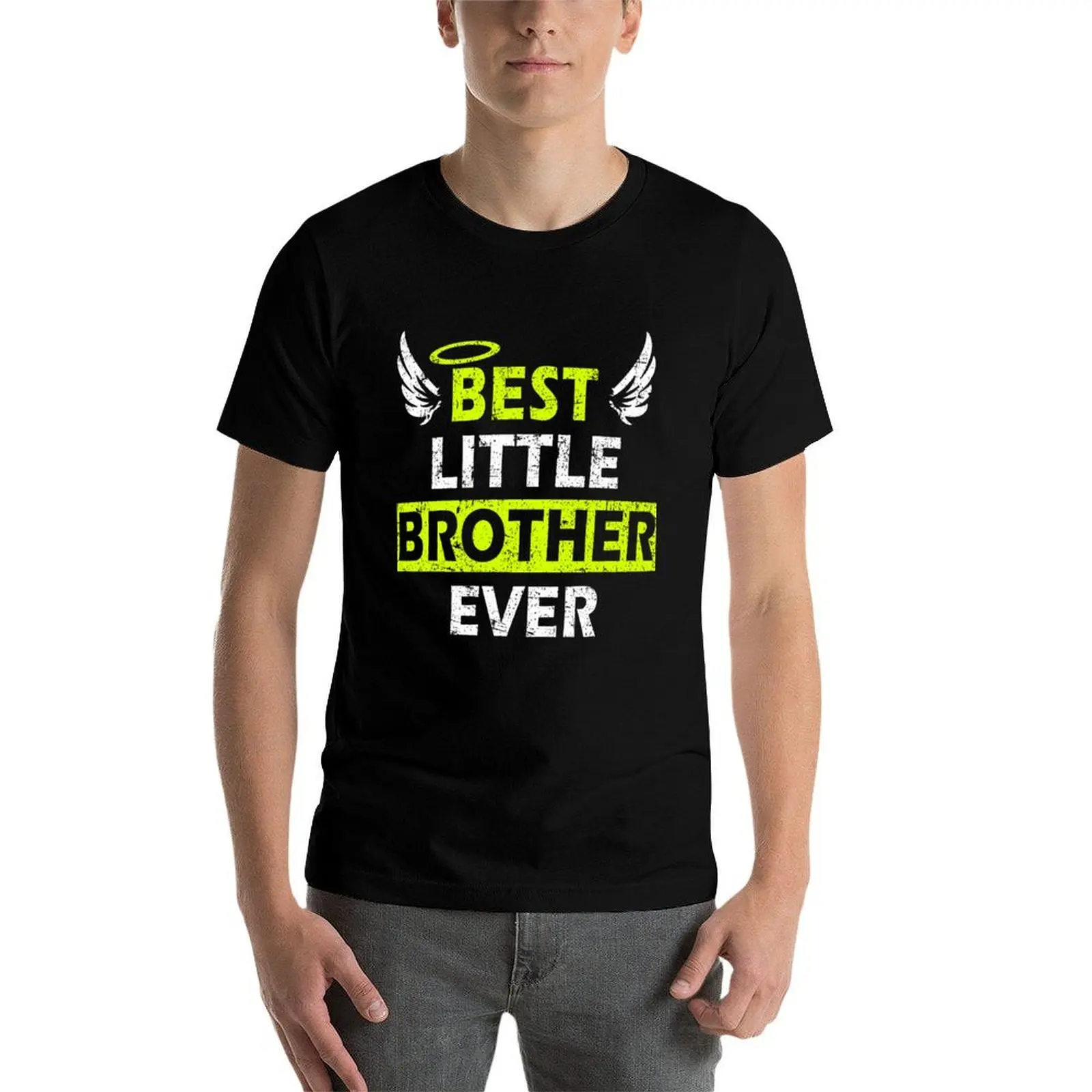 

Best Little Brother Ever - Perfect Gift Design with Wings T-Shirt anime t shirts oversize t shirt for man T-Shirt