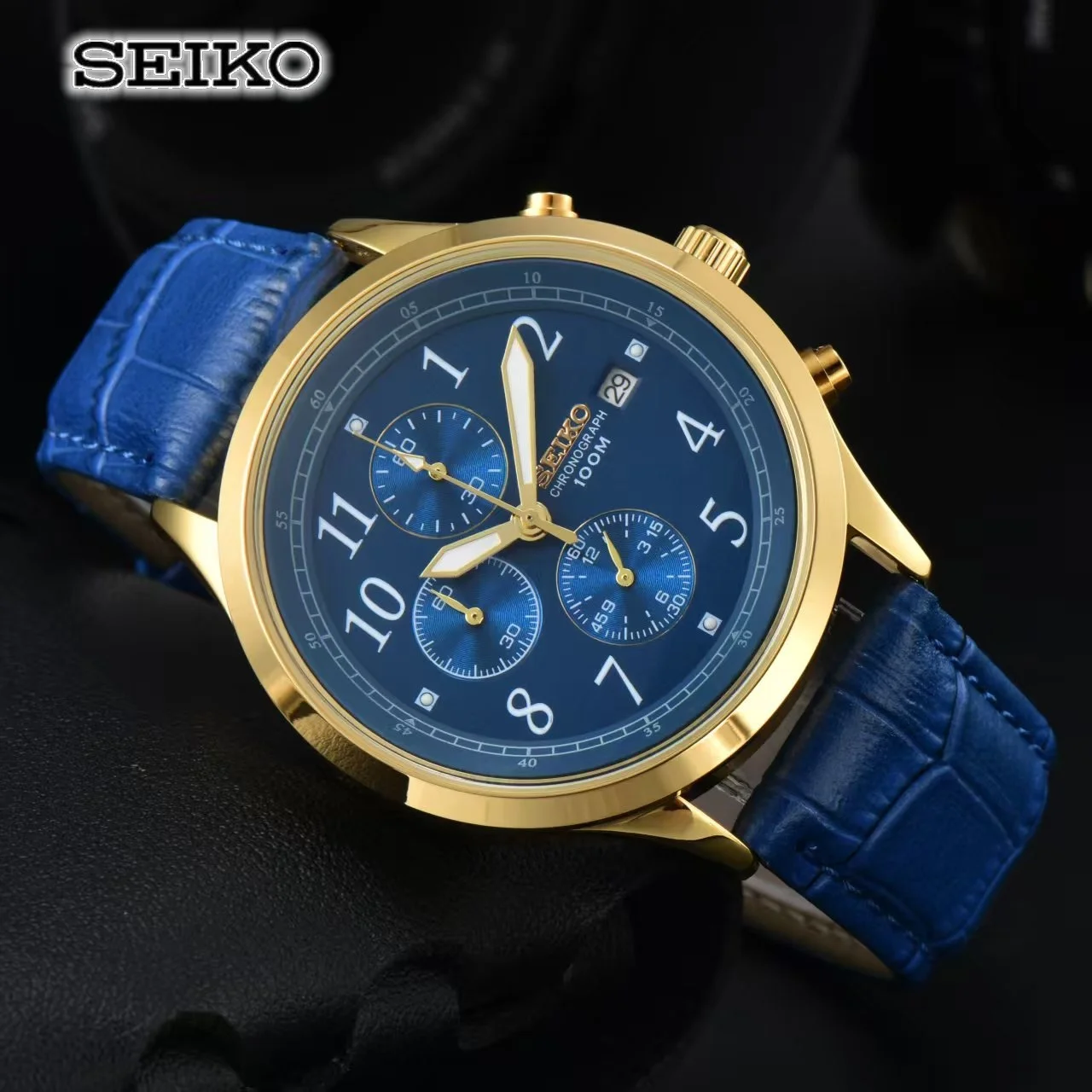 Reloj Seiko Impermeable en Cuero