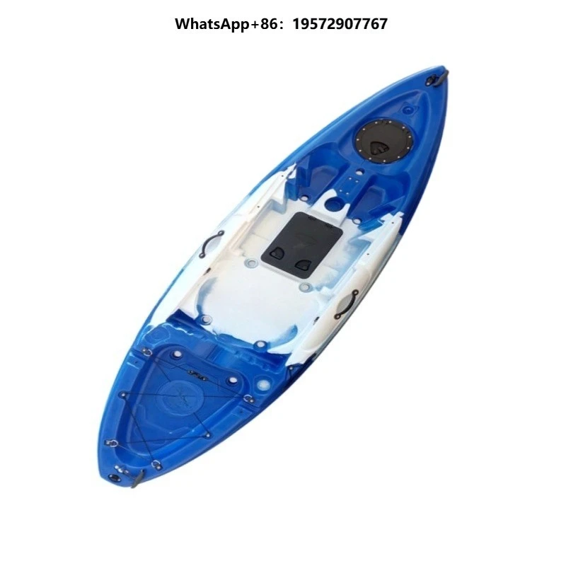 2025 New Arrival Super Lightweight Single Seat Pedal Kayak Plastic Kayak Fishing Boat for Outdoor Water Leisure 1 Person