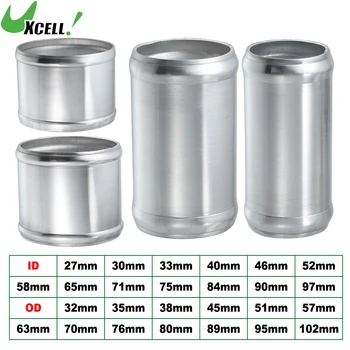 UXCELL 27mm-97mm ID 32mm-102mm OD Auto Adapter Joiner Pijp Universele 76mm Lengte Connector Tubing Adapter Aluminium