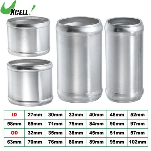 UXCELL 27mm-97mm ID 32mm-102mm OD adaptador de coche tubo de unión Universal 76mm de longitud conector adaptador de tubo aleación de aluminio