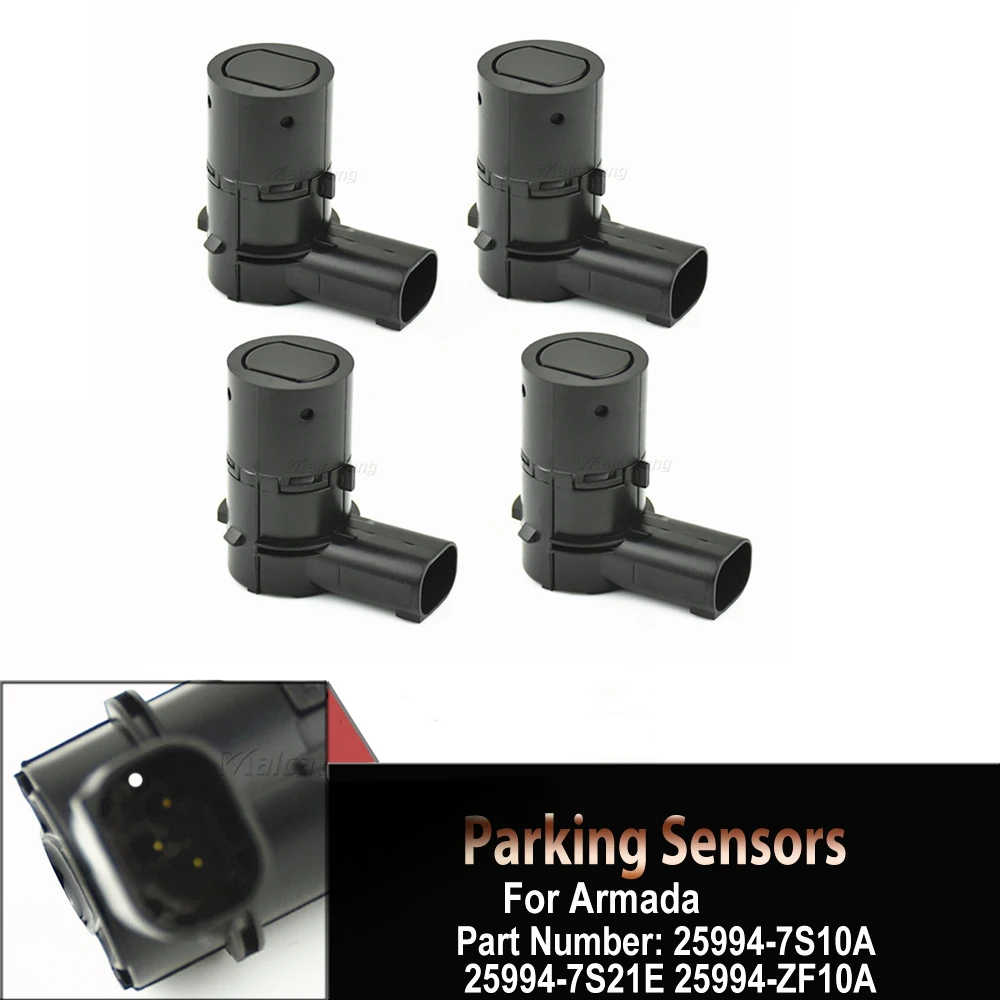 4PCS Parking Assist Sensor Radar Auto Parts 25994-7S000 PDC Sensor 2003-04 For Nissan Armada Titan 25994-7S200 25994-7S10A