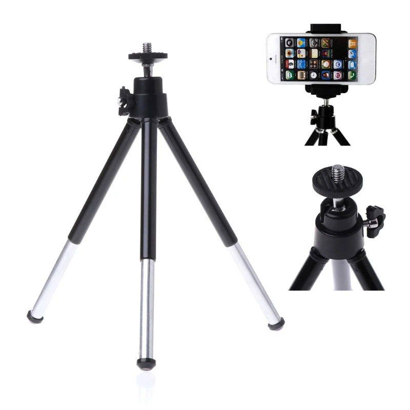 Suporte universal mini tripé portátil para câmera filmadora