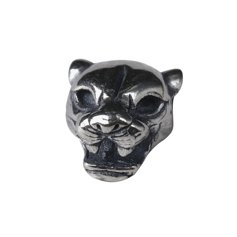 S925 الفضة ليوبارد رئيس سحر الخرزة المجوهرات الأوروبية #1