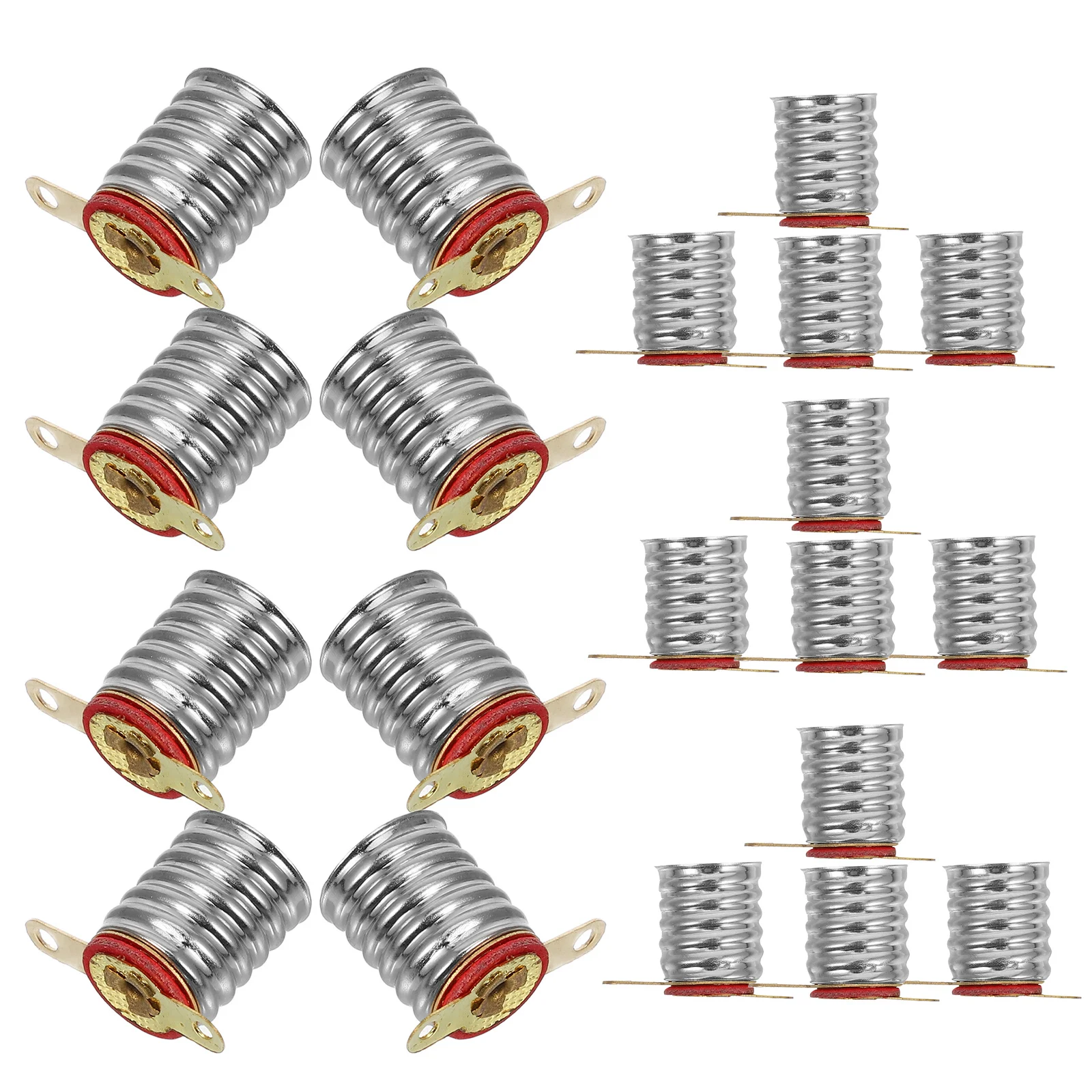 

20 Pcs Lamp Holder DIY Lighting Accessories Beads Electrical Bases Bulb Socket Circuit with Bracket Wired