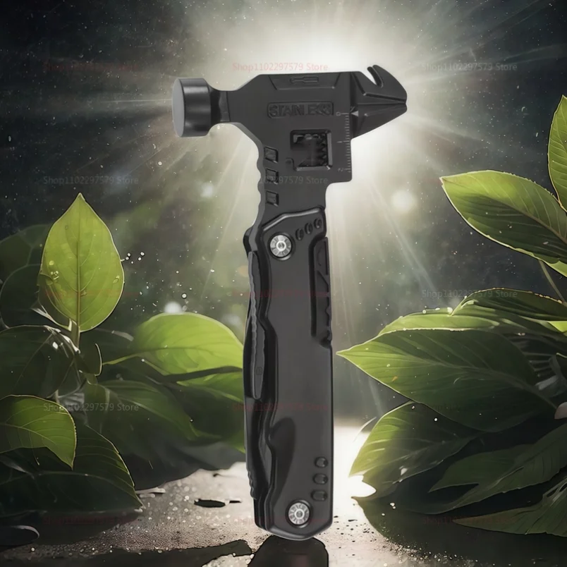 

Многофункциональный молоток-гвоздодер для улицы, безопасный складной молоток для автомобиля, молоток для побега со сломанным окном, деревообрабатывающий молоток, инструмент для кемпинга