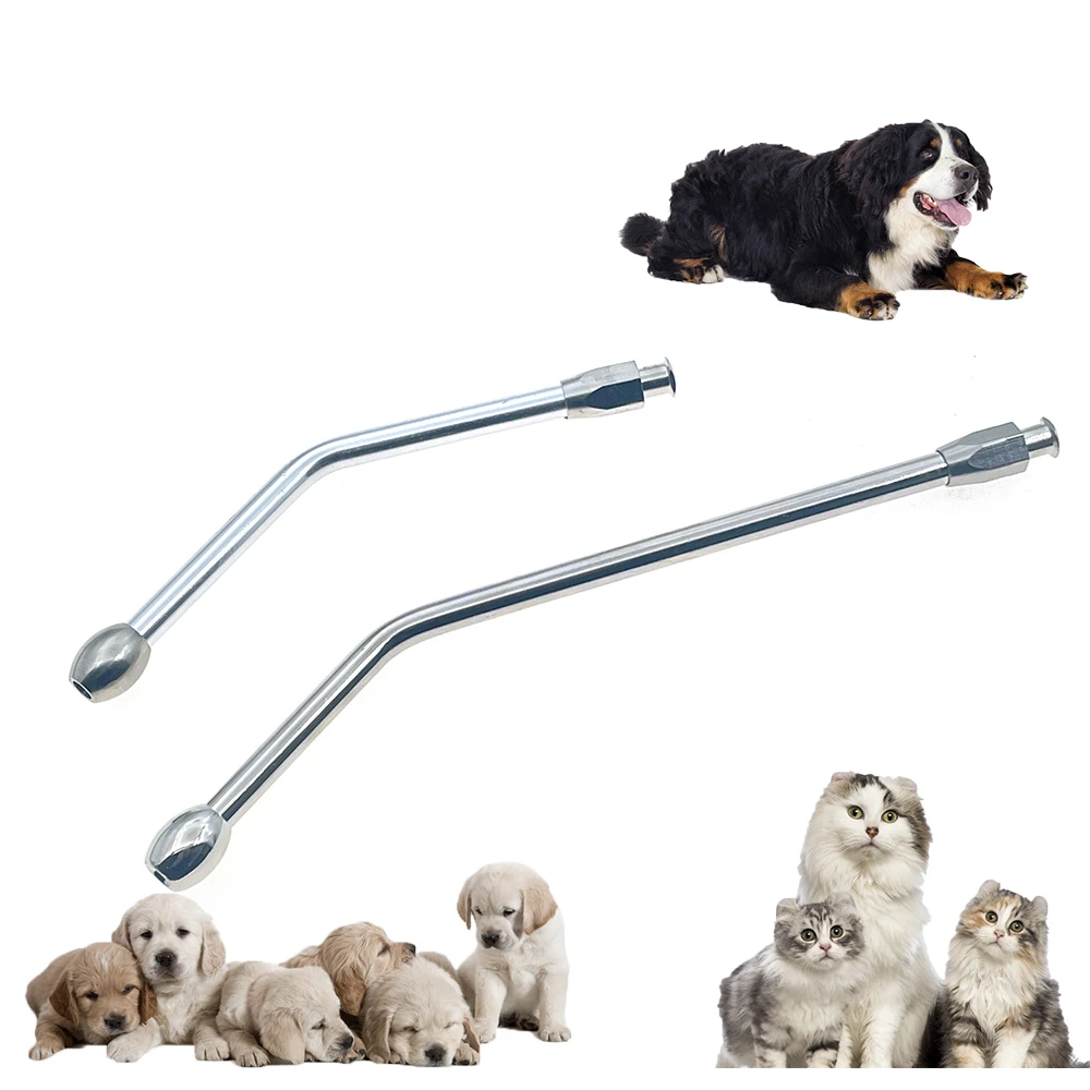 1PCS Drench Drencher Feed Animal Cannula Metal For Dog Mouth Open Treatment Care