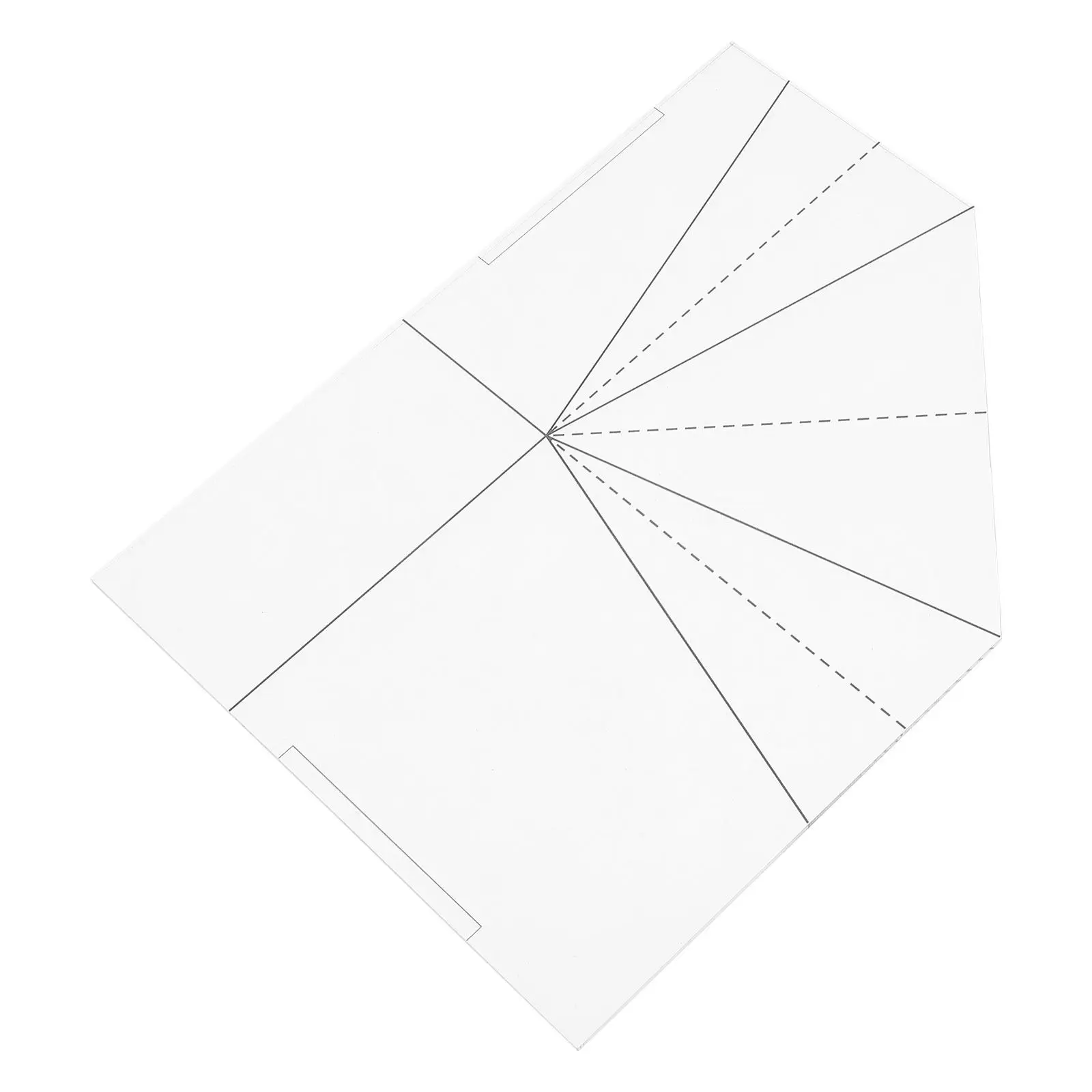 Foldable Food Basket Sewing Template Acrylic Quilting Ruler Multipurpose Fabric Cutting Tool for DIY Tote Picnic Lunch Bags view 2