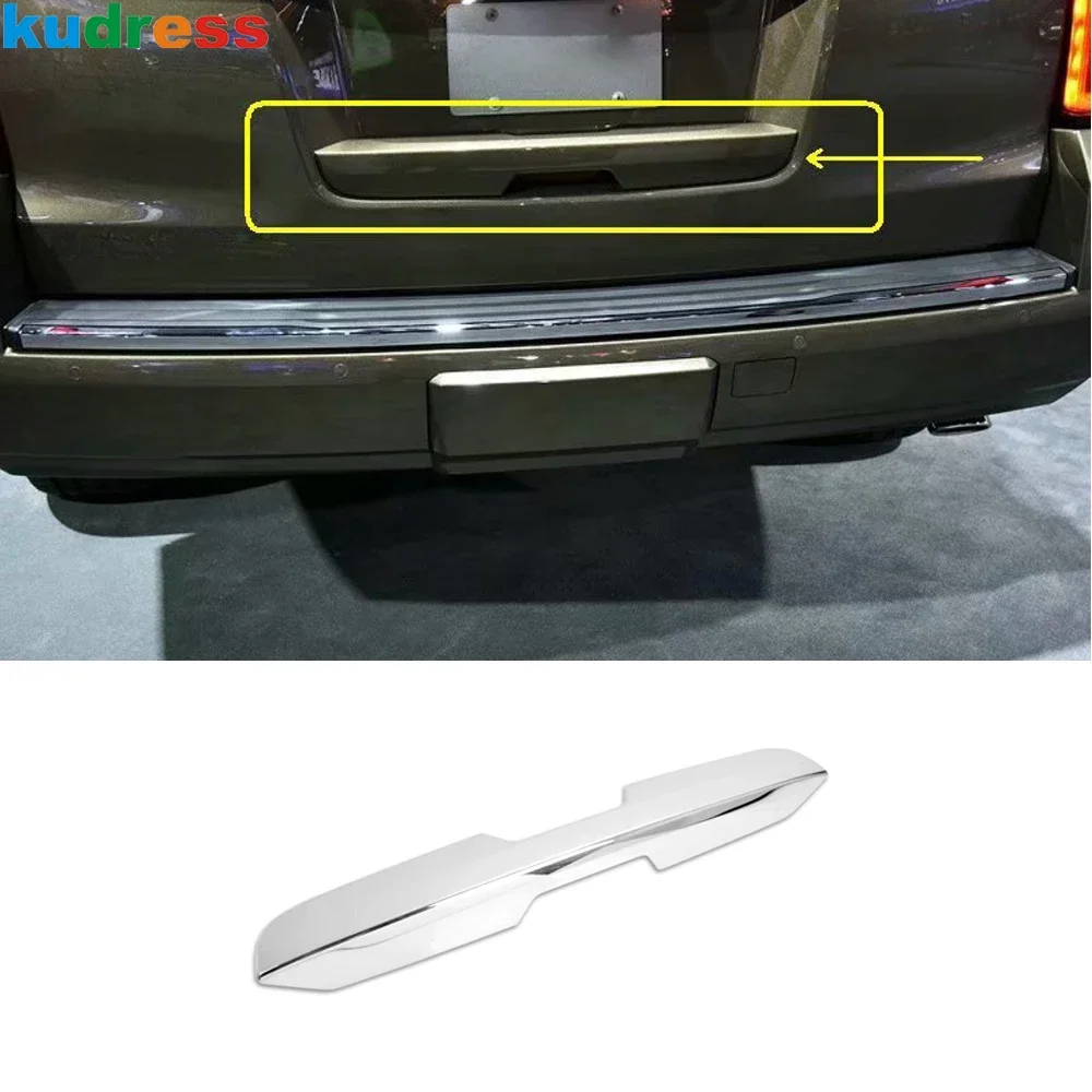 For Chevrolet Suburban 2021 2022 /GMC YUKON 2015-2018 2019 Chrome Rear Trunk Tailgate Door Handle Cover Trim Car Accessories