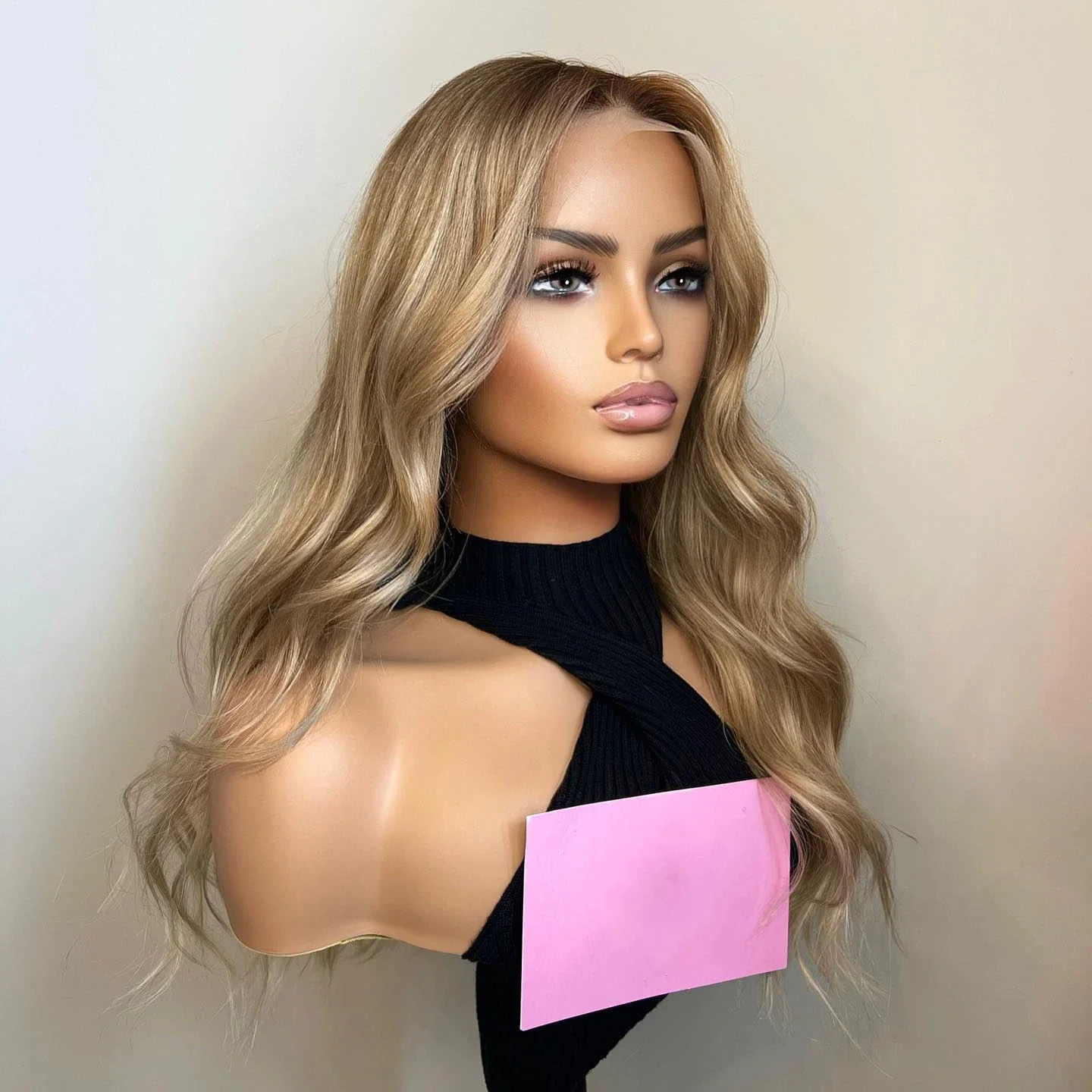 Soft 26Inch 180Density Ombre Blonde Wave 5x5 Silk BasePreplucked Jewish Human BabyHair HD Lace Wig European Hair Glueless