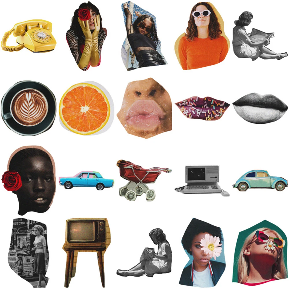 10/30/50pcs INS Style American Retro Acidic Stickers Cool Girls Graffiti Decals DIY Luggage Phone Notebook Car Sticker Wholesale 5