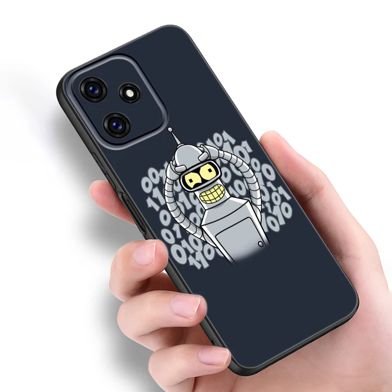 Cartoon F-Futuramas Black Silicone Phone Case For Redmi 10 Prime A1 A2 Plus K30 K40 Gaming K60 Pro 9 9A 9C 9T 10A 10C 12 12C 13C